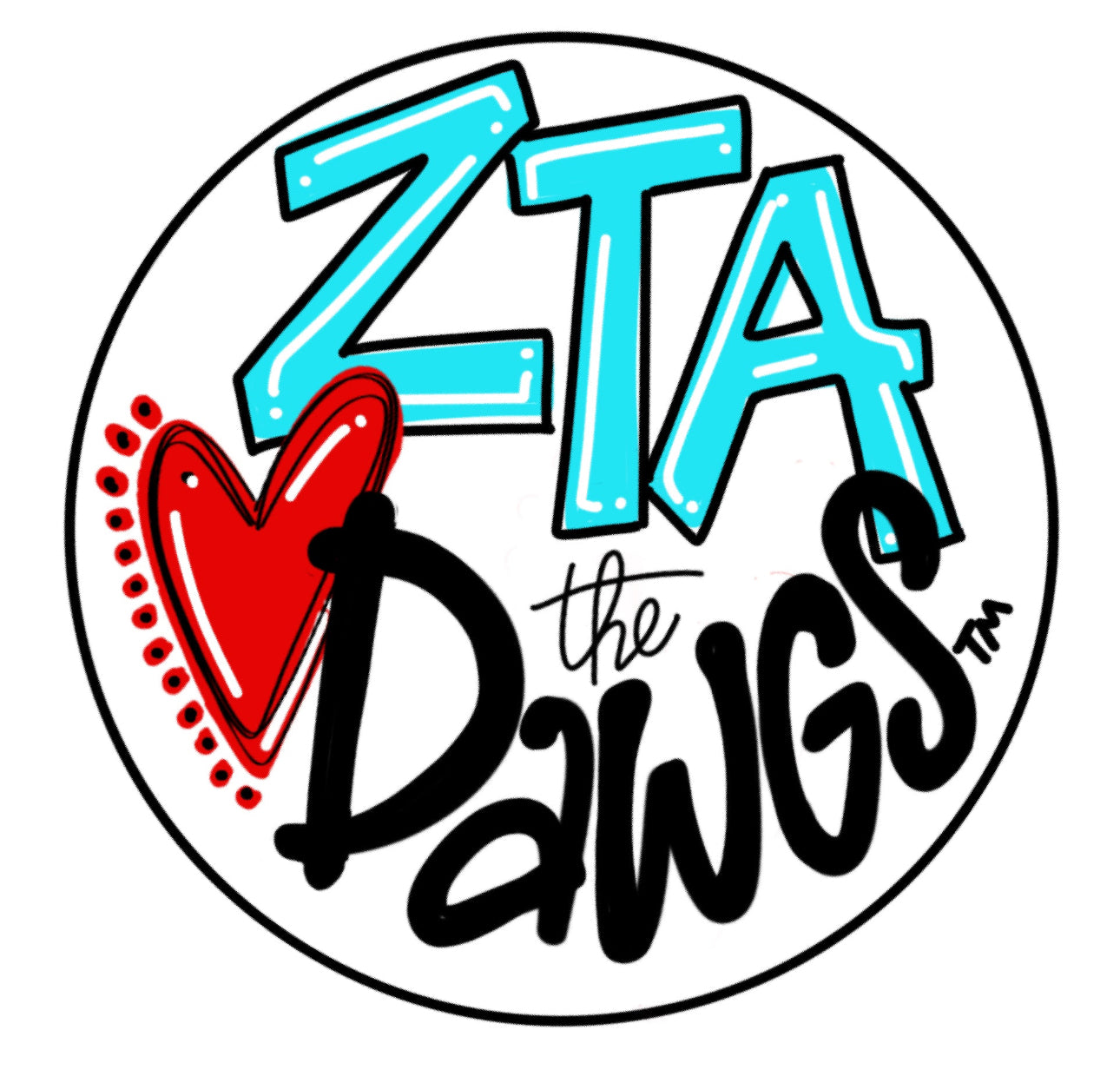 MSU ZETA TAU ALPHA LOVES THE DAWGS SPIRIT BUTTON