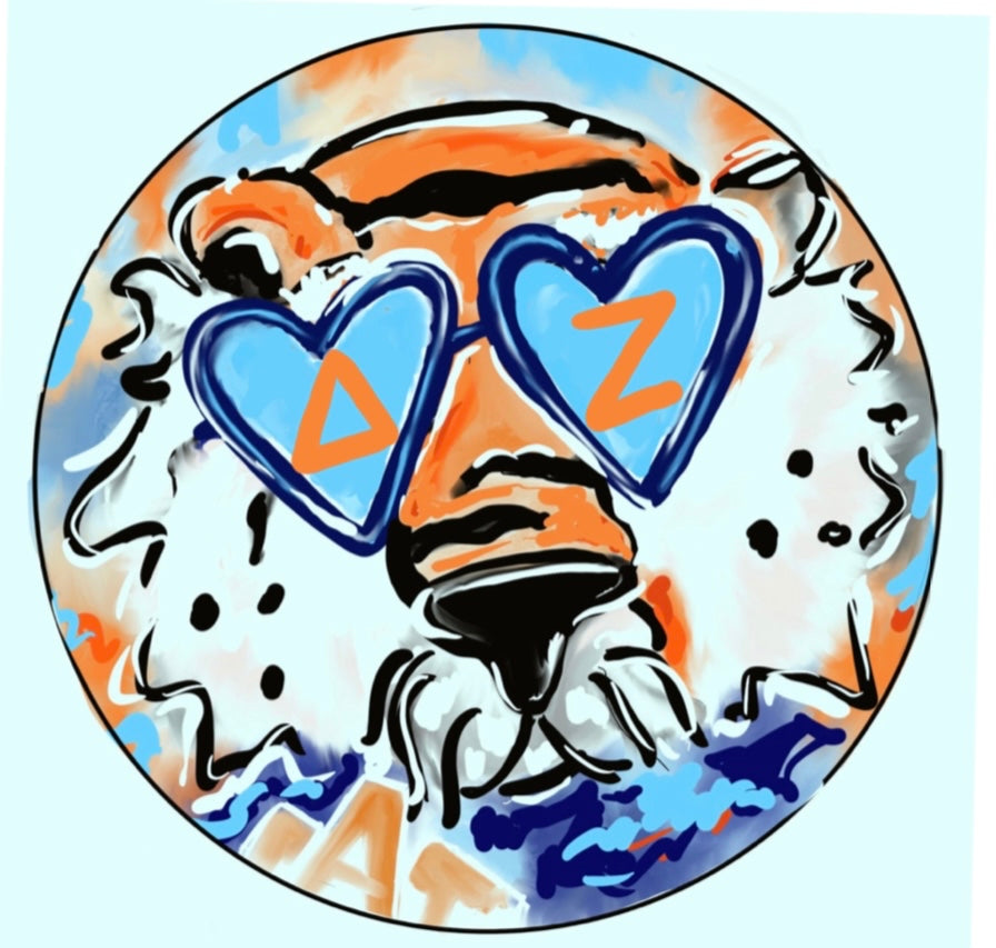 AUBURN DELTA ZETA AUBIE SPIRIT BUTTON