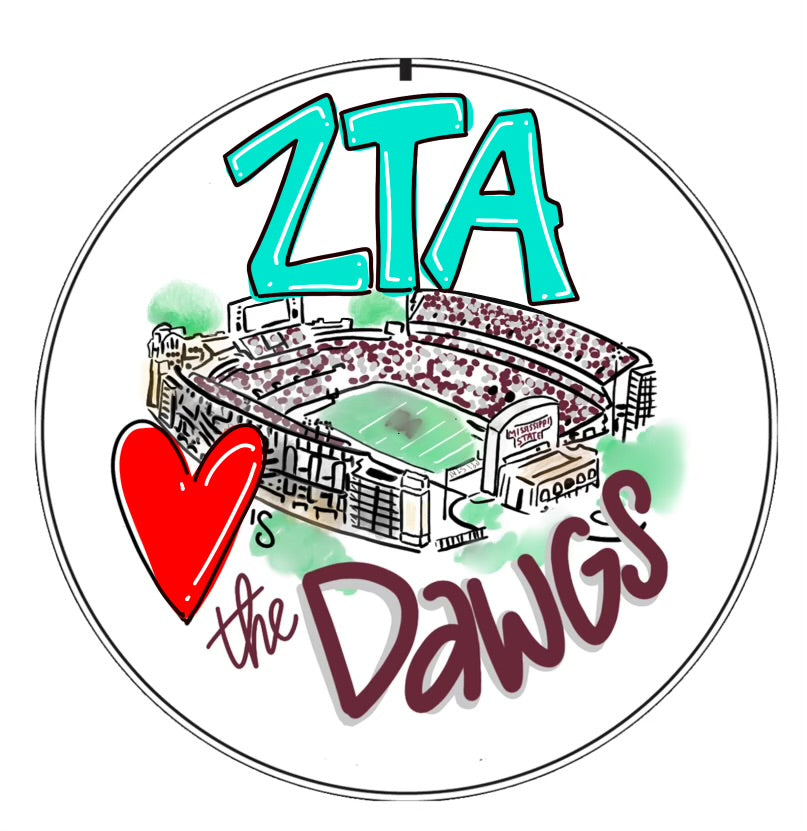 MSU ZETA TAU ALPHA STADIUM SPIRIT BUTTON