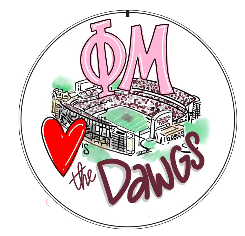 MSU PHI MU STADIUM SPIRIT BUTTON