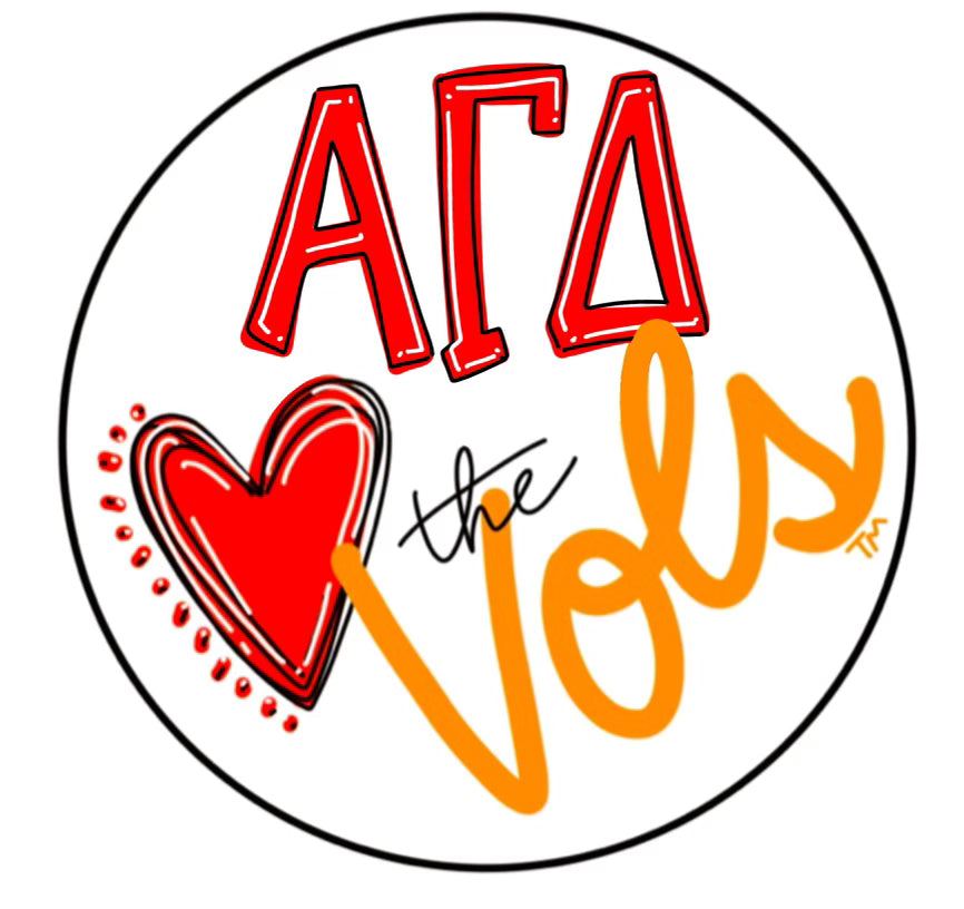 TENNESSEE ALPHA GAMMA DELTA LOVES THE VOLS SPIRIT BUTTON