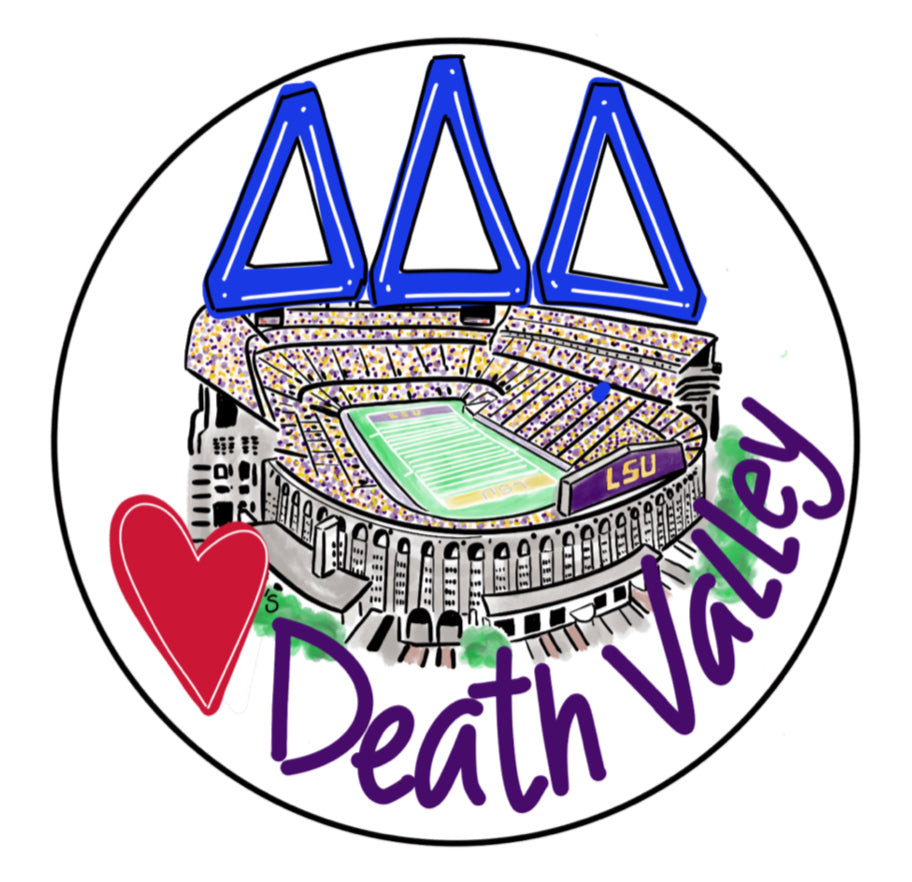 LSU Tri Delta Stadium Button