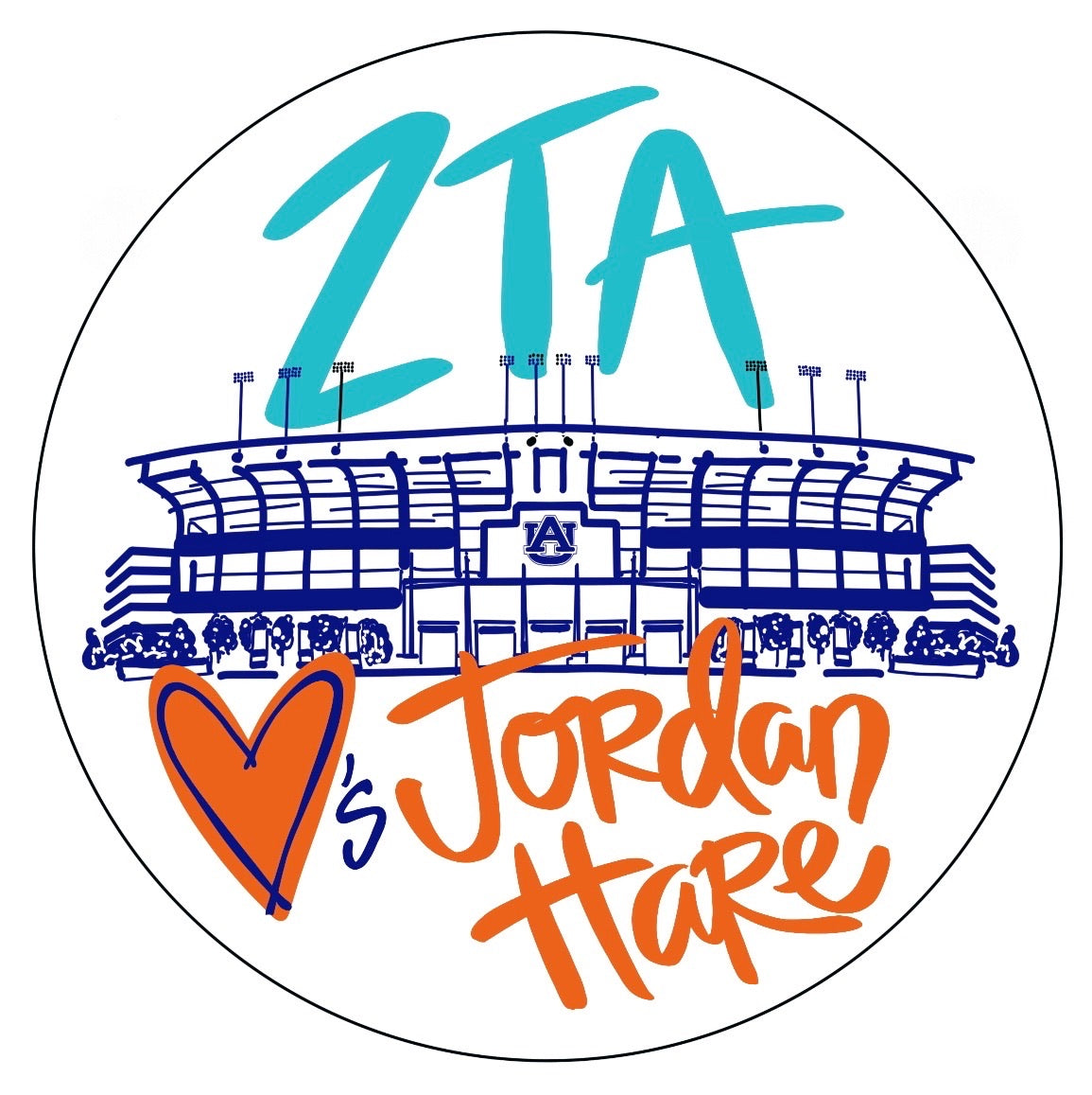 Auburn Zeta Tau Alpha Loves Jordan Hare