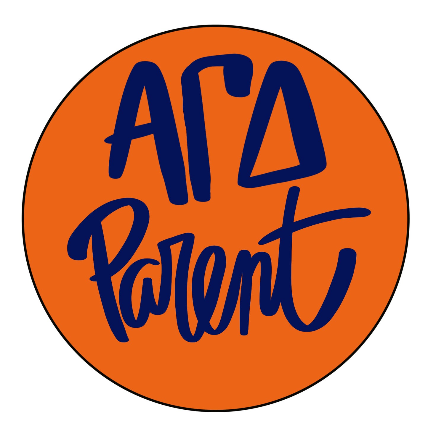 AUBURN ALPHA GAMMA DELTA PARENT SPIRIT BUTTON