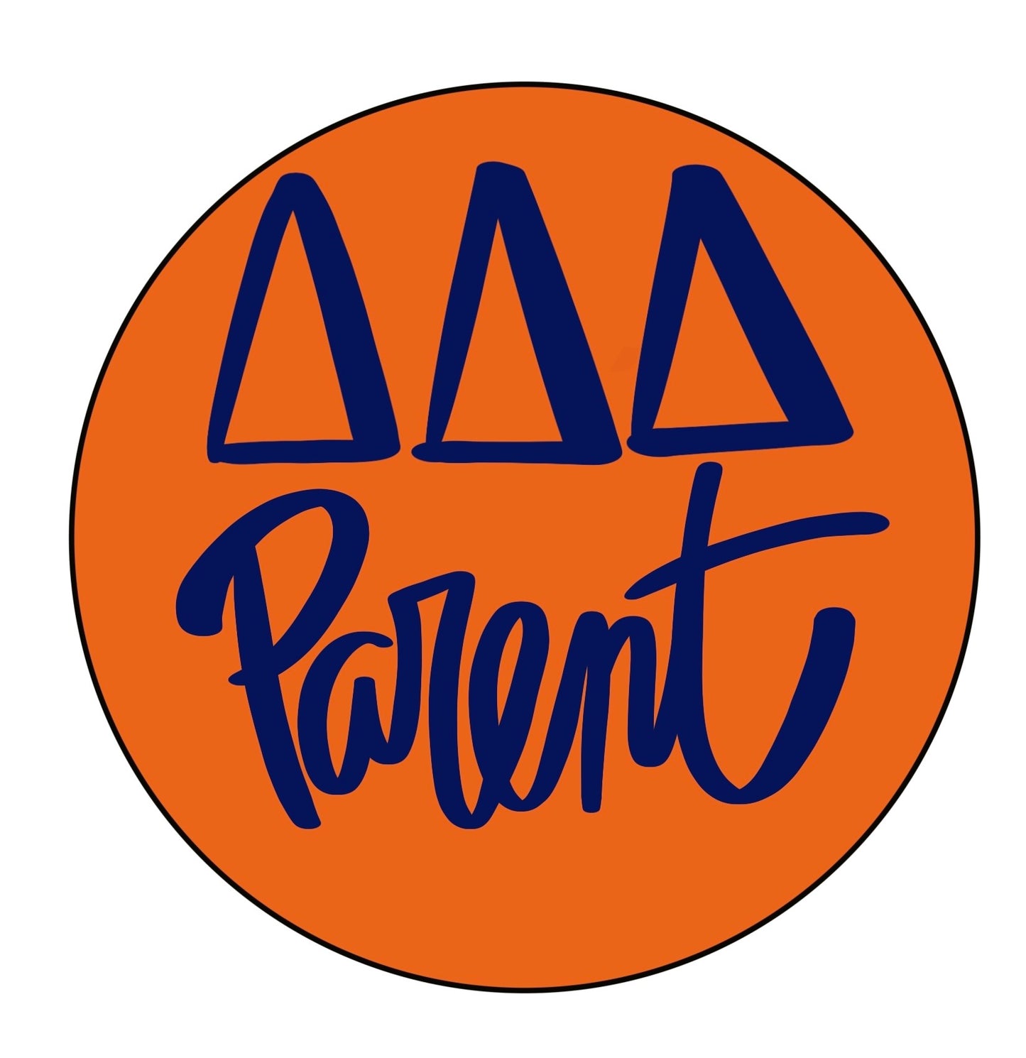 AUBURN TRI DELTA PARENT BUTTON