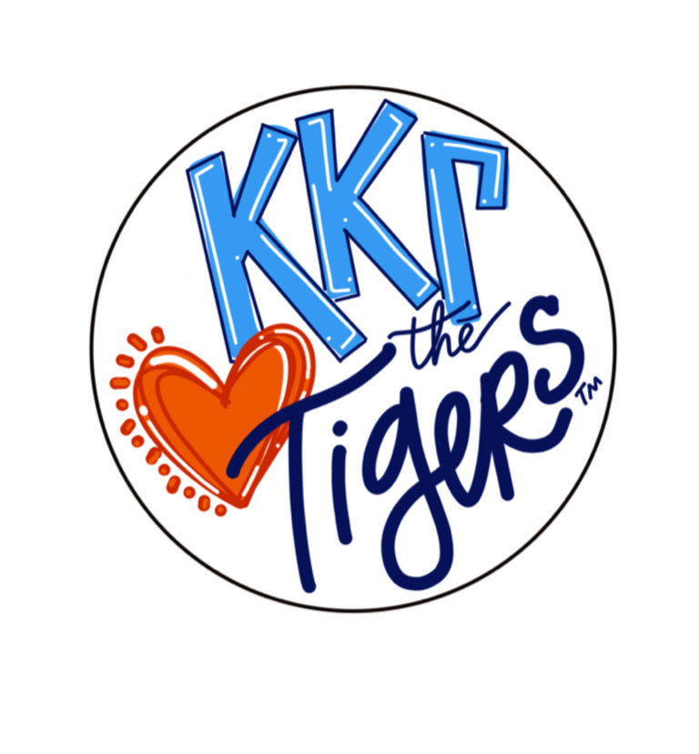 AUBURN KAPPA KAPPA GAMMA LOVES THE TIGERS SPIRIT BUTTON