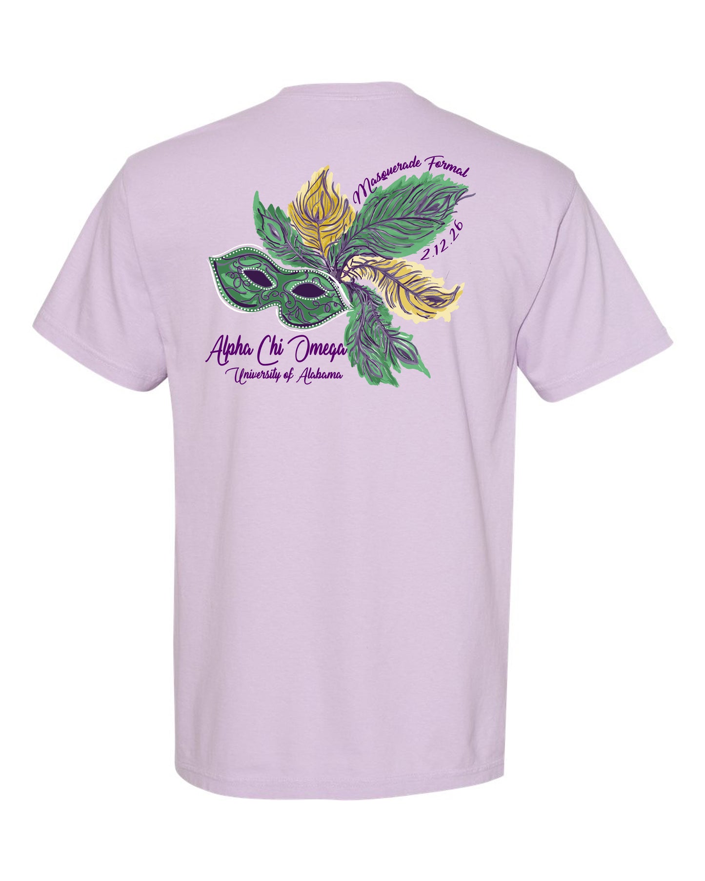 BAMA ALPHA CHI OMEGA MASQUERADE FORMAL TEE