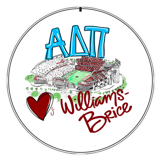 USC ALPHA DELTA PI WILLIAM BRICE STADIUM BUTTON
