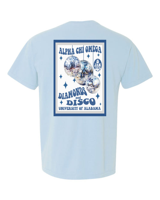 University of Alabama Alpha Chi Omega Disco & Diamonds Tee