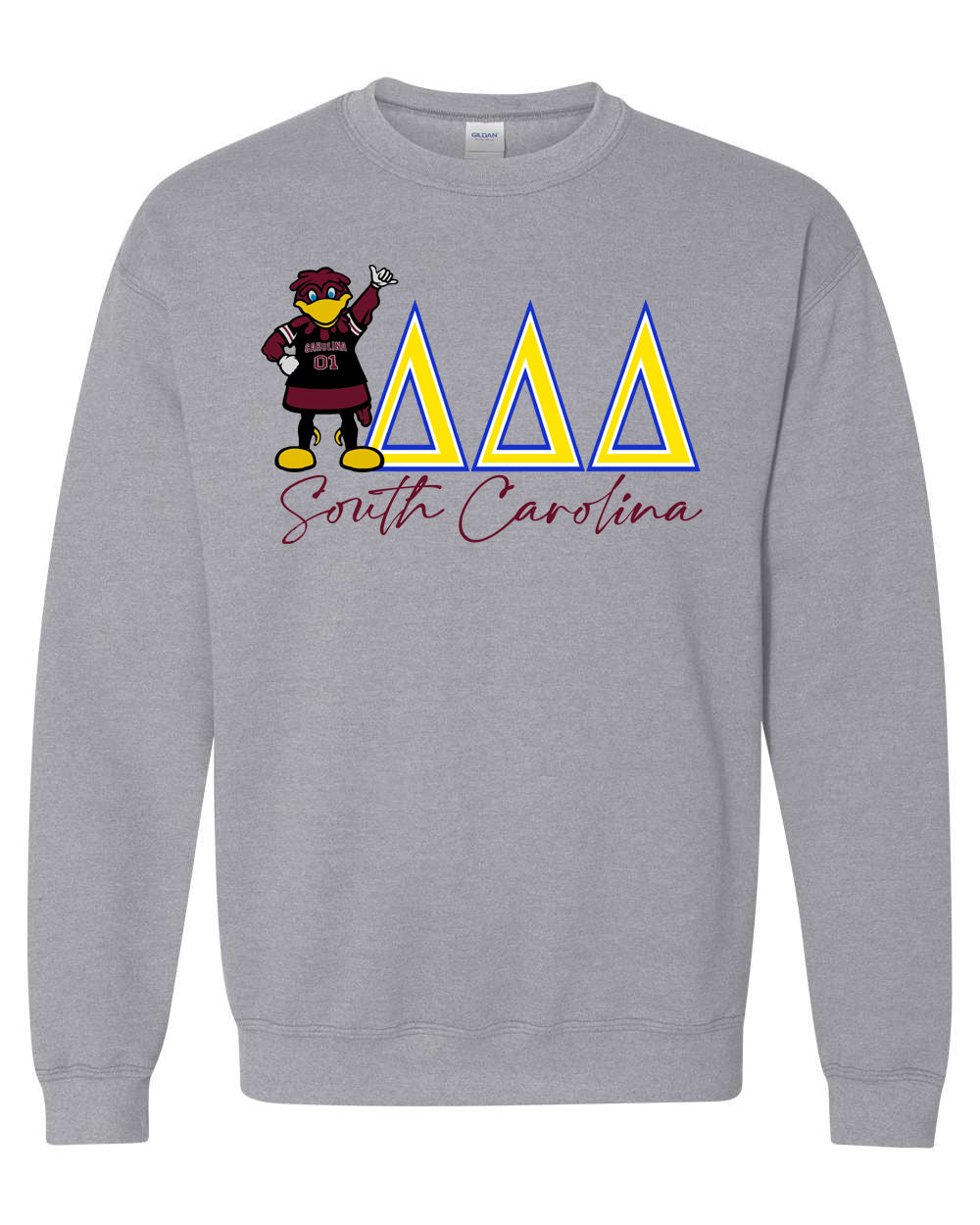 USC TRI DELTA / COCKY HEAVY WEIGHT SWEATSHIRT