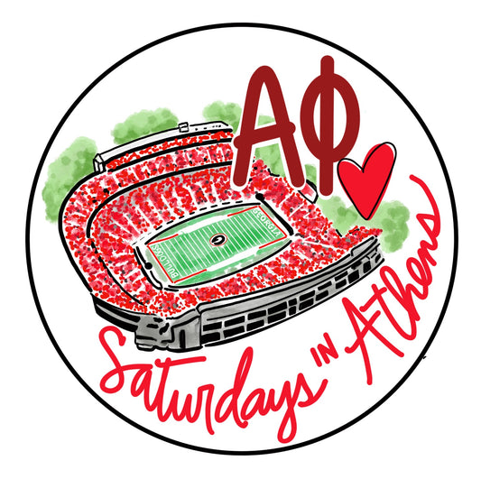 UGA Alpha Phi Stadium Button