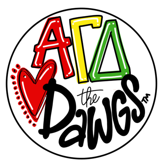 UGA Alpha Gamma Delta Loves The Dawgs Button